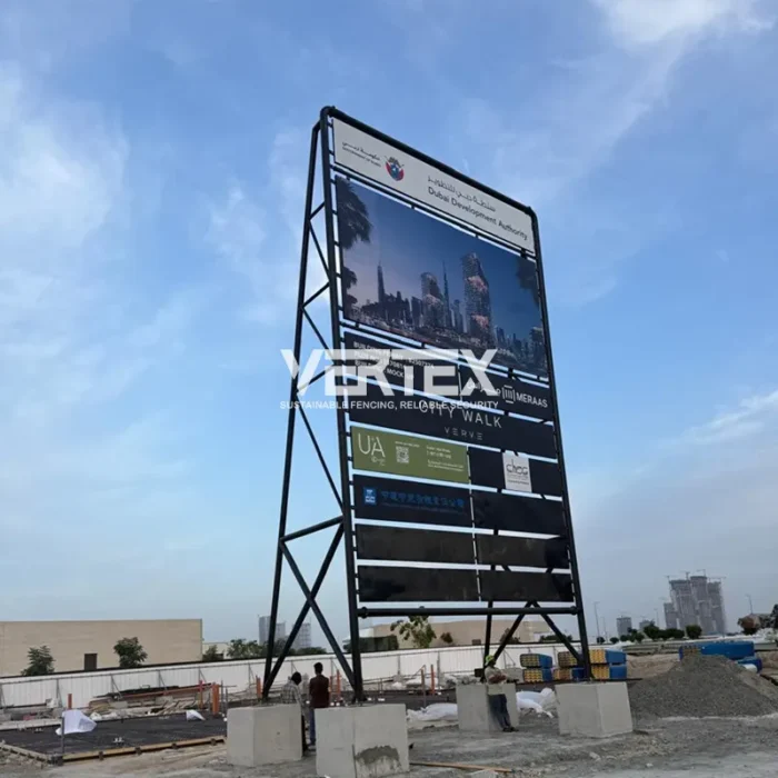 Development Sign Board Construction Project Sign Boards UAE | Vertex Fence