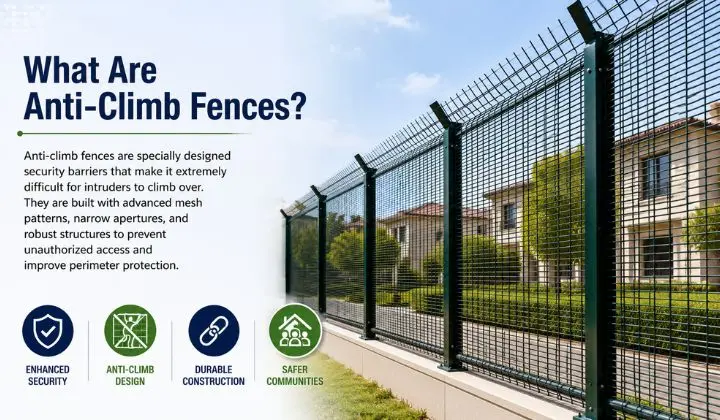 Anti-climb fence enhancing perimeter security and what are anti climb fences