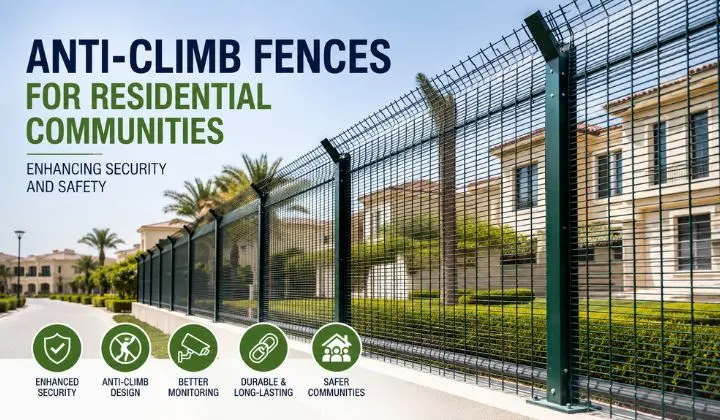 Anti-climb security for modern communities