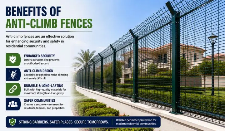 Key Benefits of Anti-Climb Fences for Residential Communities
