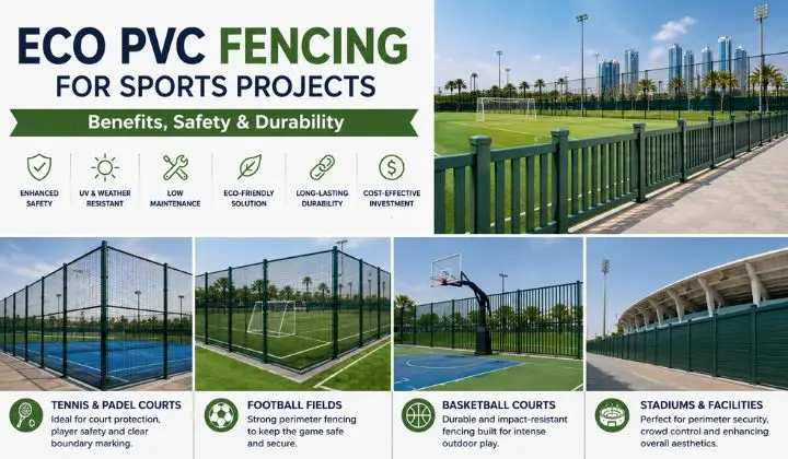 ECO PVC Fencing for Sports Projects