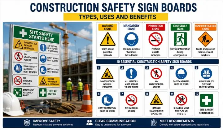 Types of Construction Safety Sign Boards