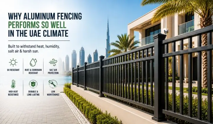 Why Aluminum Fencing Performs So Well in the UAE Climate