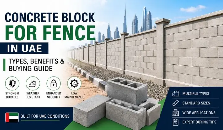 Concrete Block for Fence in UAE