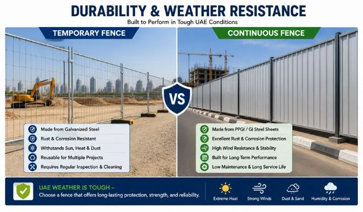 Fence durability in harsh UAE conditions