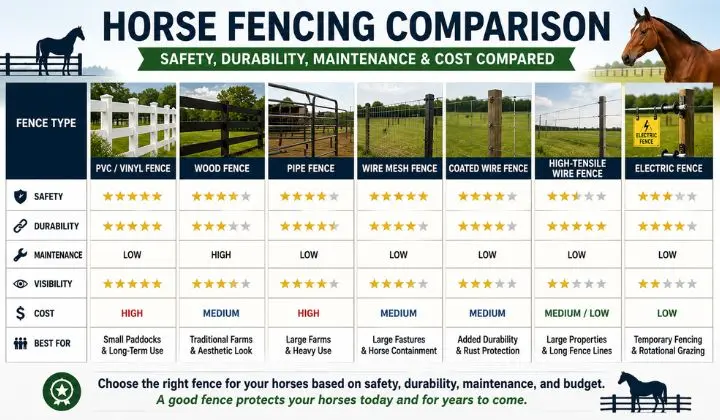 Horse Fencing Comparison