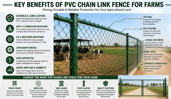 Key benefits of PVC chain link fences