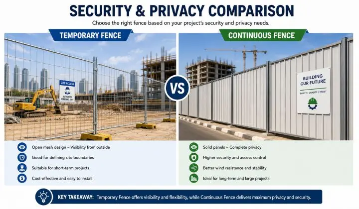 Security and privacy fence comparison