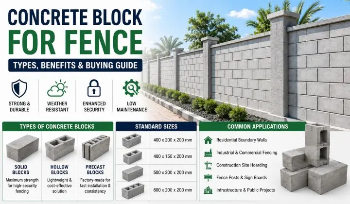 Types of Concrete Blocks for Fencing