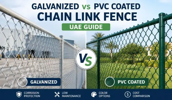 Galvanized vs PVC Coated Chain Link Fence