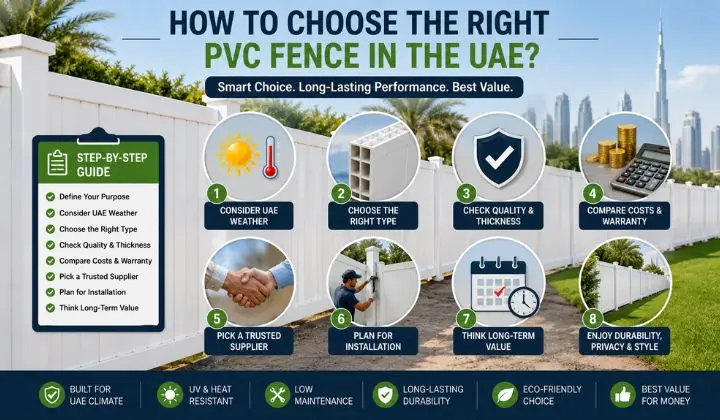 How to Choose the Right PVC Fence in the UAE