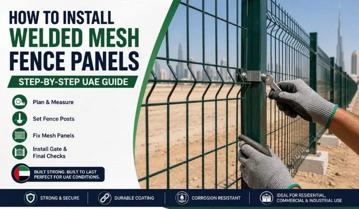 How to Install Welded Mesh Fence Panels