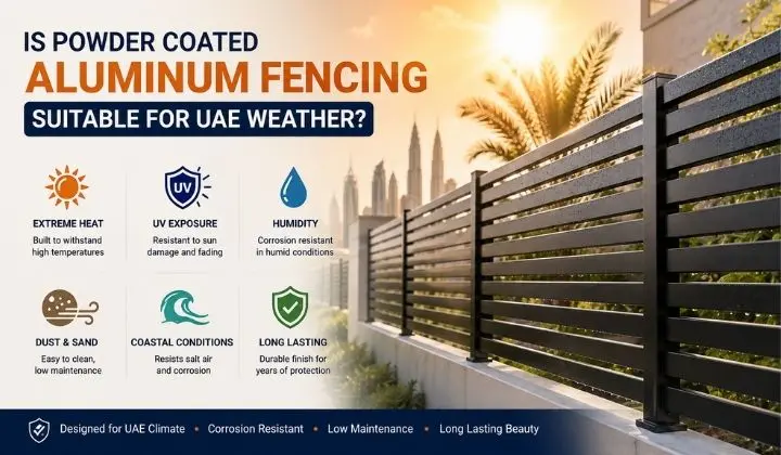 Is Powder Coated Aluminum Fencing Suitable for UAE Weather