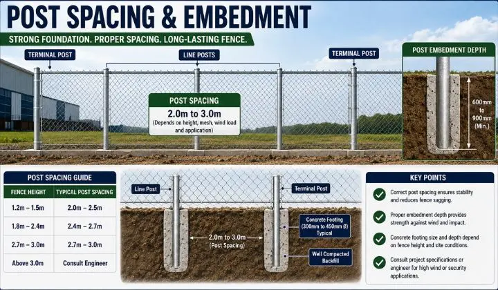 Post Spacing & Embedment
