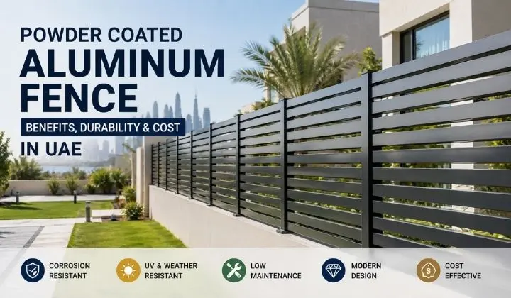 Powder Coated Aluminum Fence