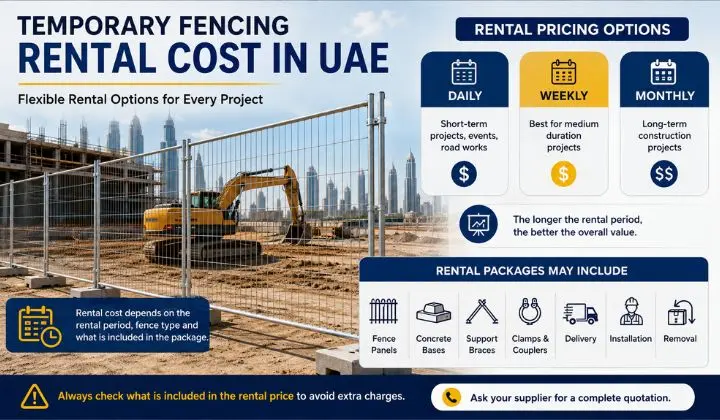 Temporary Fencing Rental Costs in UAE