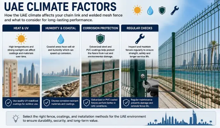 UAE Climate Factors for Durable Fences