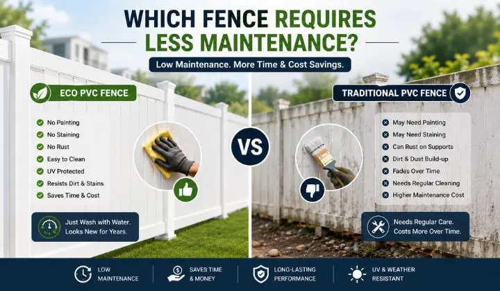 Which Fence Requires Less Maintenance
