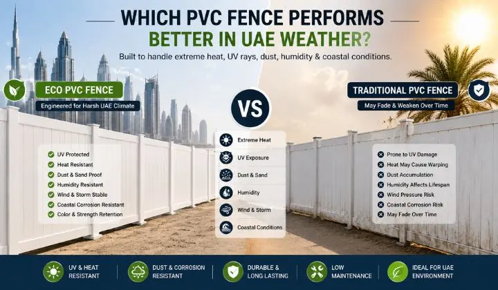 Which PVC Fence Performs Better in UAE Weather