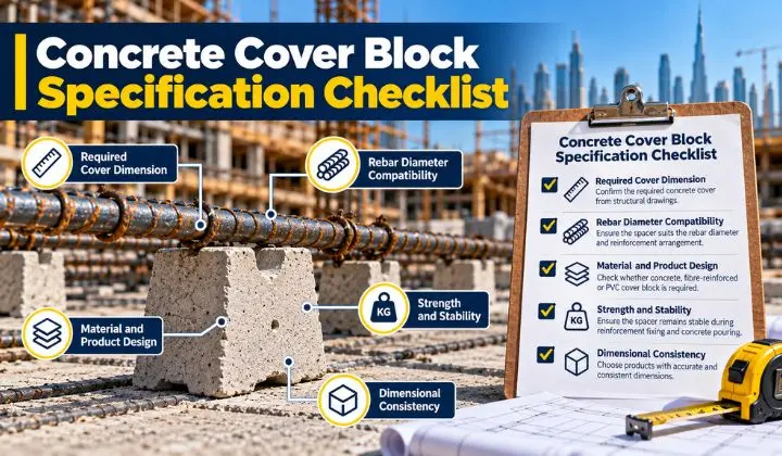 Concrete Cover Block Specification Checklist