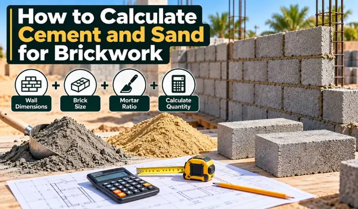 How to Calculate Cement and Sand for Brickwork