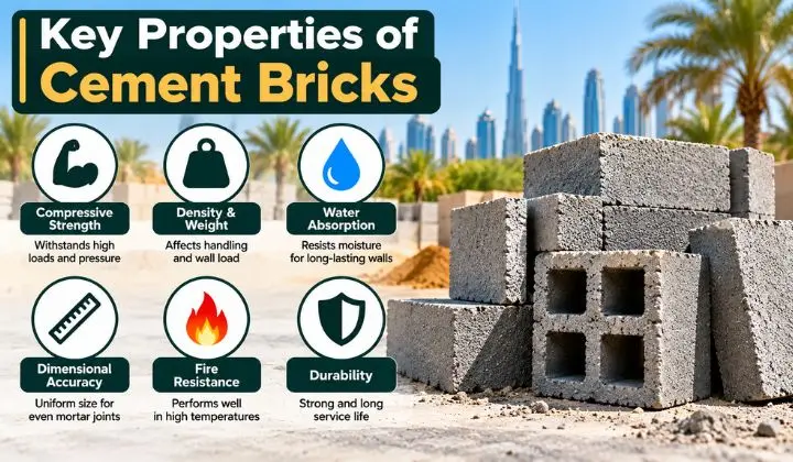 Key Properties of Cement Bricks