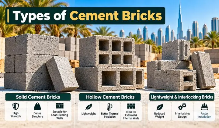 Types of Cement Bricks