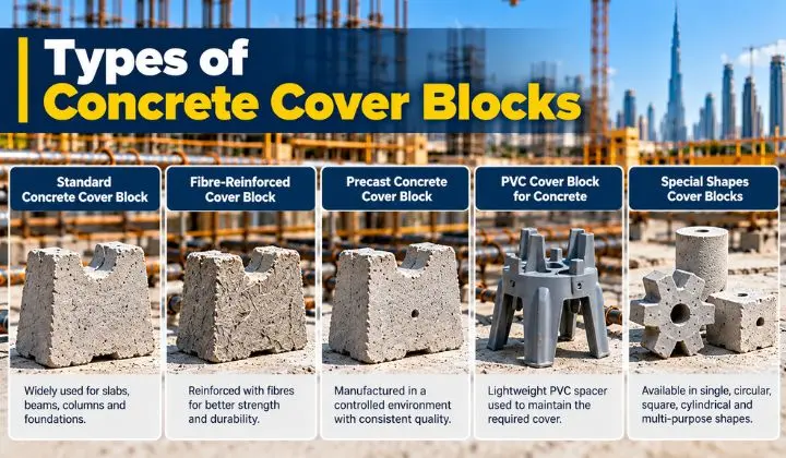 Types of Concrete Cover Blocks
