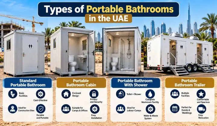 Types of Portable Bathrooms in the UAE