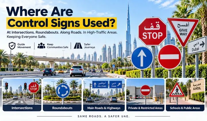 Where Are Control Signs Used