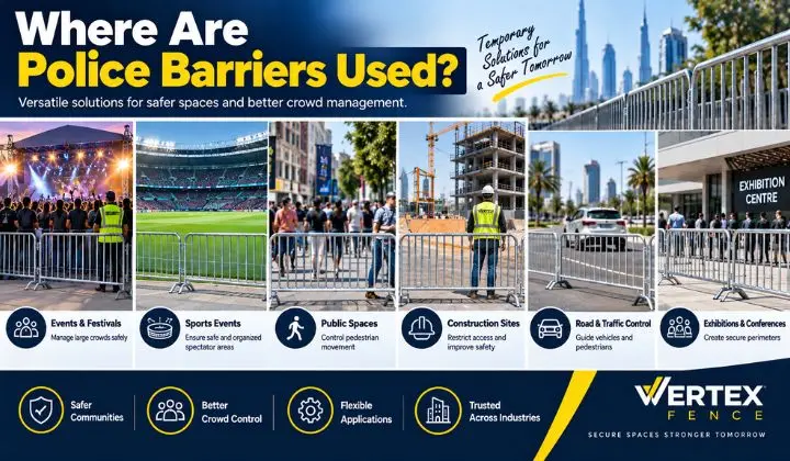Where Are Police Barriers Used
