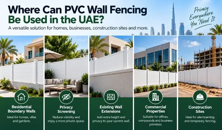 Where Can PVC Wall Fencing Be Used in the UAE