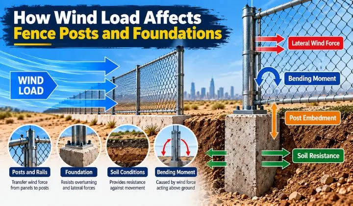 How Wind Load Affects Fence Posts and Foundations