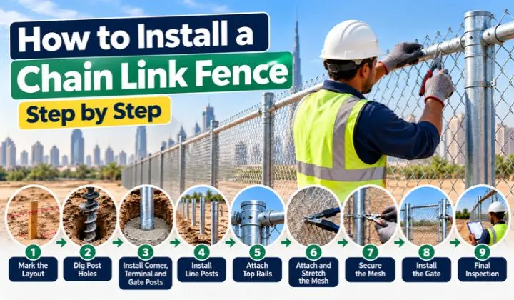 How to Install a Chain Link Fence Step by Step
