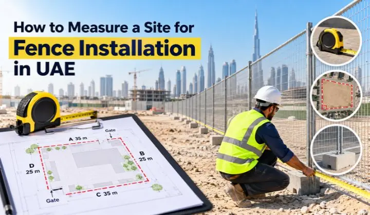 Measure a Site for Fence Installation in UAE