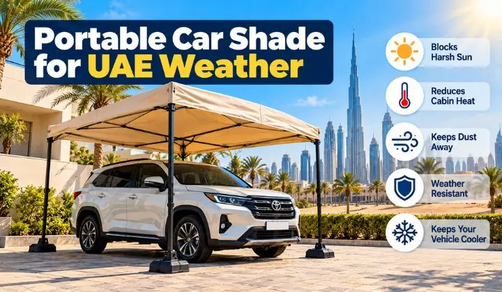 Portable Car Shade for UAE Weather