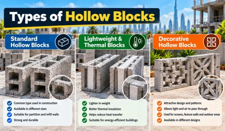 Types of Hollow Blocks