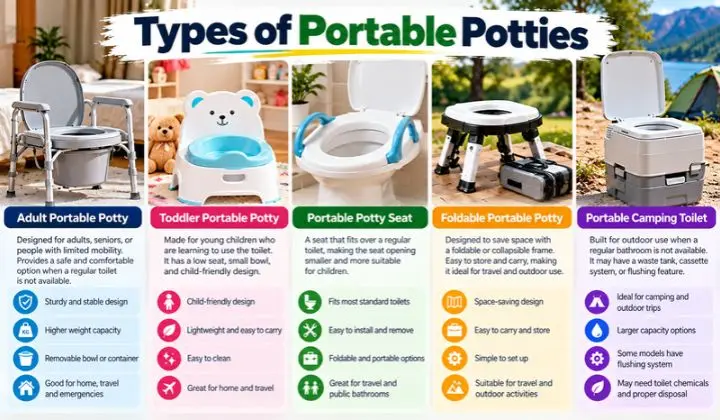 Types of Portable Potties