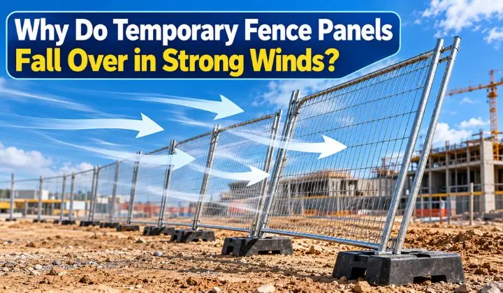Why Do Temporary Fence Panels Fall Over in Strong Winds